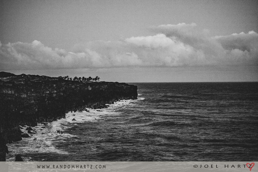 Waves crash onto the rocky east shore of Hawaii's Big Island.